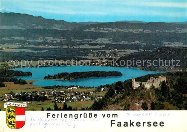 Faak am See Finkenstein Faakersee Ruine Alt Finkenstein Flieger