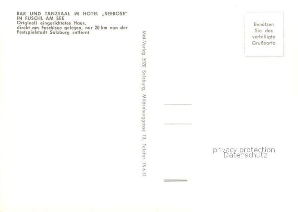 Fuschl See Salzkammergut Bar Tanzsaal Hotel Seerose – Bild 2