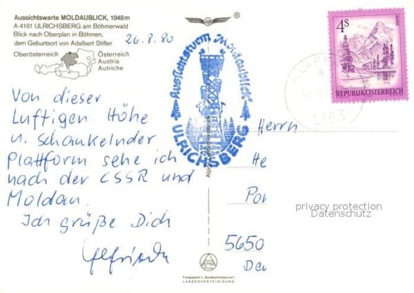 Ulrichsberg Oberoesterreich Aussichtswarte Moldaublick Böhmerwald – Bild 2