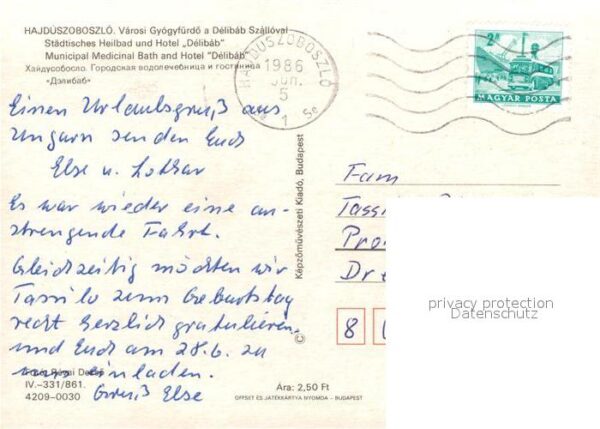 Hajdúszoboszló  Städtisches Heilbad und Hotel Delibab S – Bild 2
