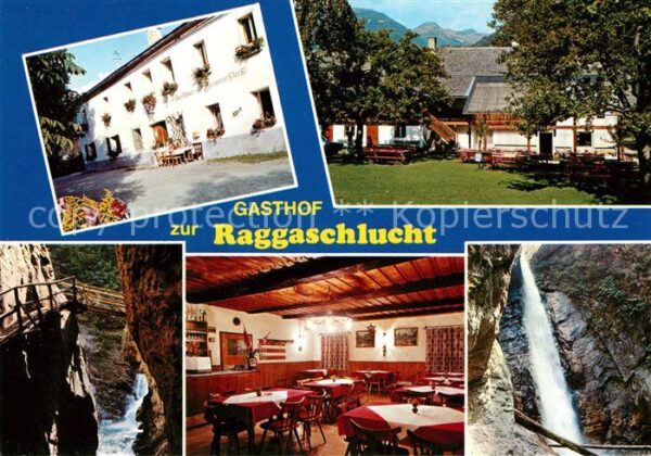 Flattach Gasthof Raggaschlucht Wasserfall Möllta