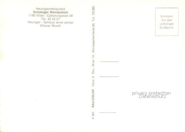 Wien Heurigenrestaurant Grinzinger Weinbotti – Bild 2