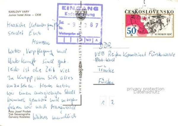 Karlovy Vary Junior Hotel Alice Hirschsprung – Bild 2