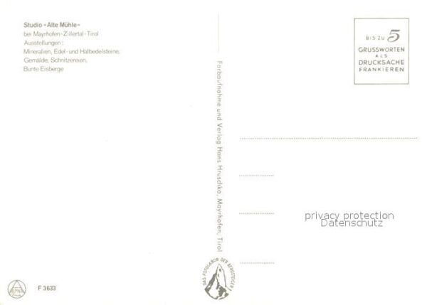 Mayrhofen Zillertal Studio Alte Mühle Mineralien Gemälde Sc – Bild 2