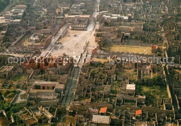 Pompei Ausgrabungen Antike Stätte Fliegeraufna