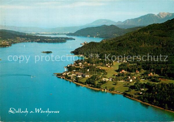 Dellach Woerthersee Fliegeraufnahme