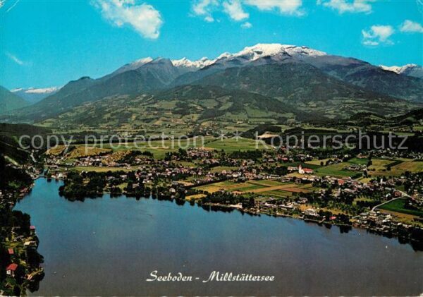 Seeboden Millstaettersee Fliegeraufnahme
