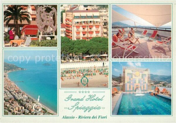 ALASSIO Savona Liguria IT Grand Hotel Spiaggia Swimming Pool Rivi