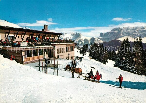 Alpe di Siusi Seilbahn Bergstation Wintersportplatz