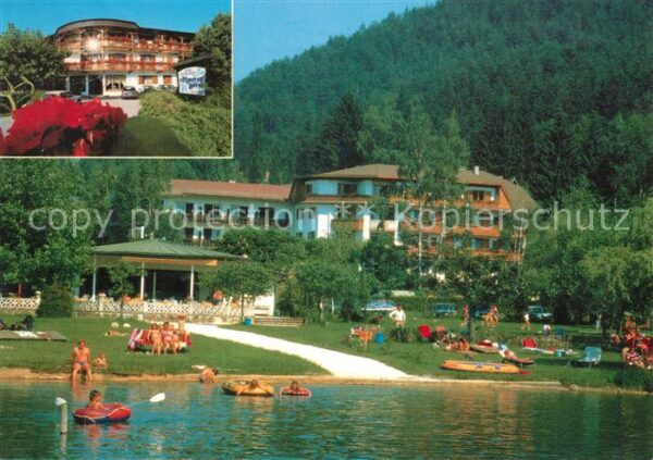 Unterburg Klopeinersee Ferienhotel Krainz Haus Alpensee Strand