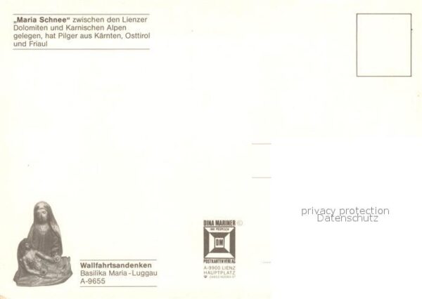 Luggau Lesachtal Wallfahrtsort Gnadenbild Wegekreuz Land – Bild 2