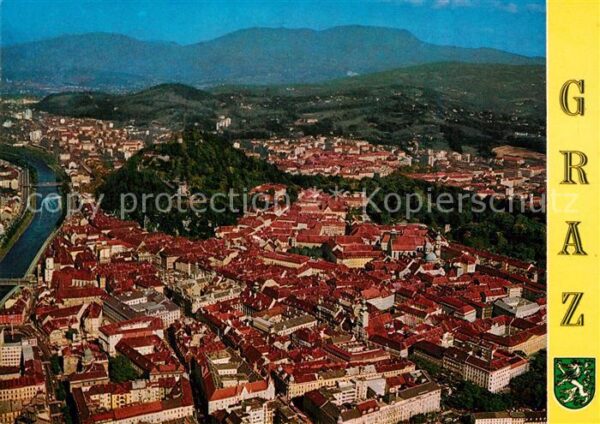 Graz Steiermark Landeshauptstadt Fliegeraufnahme