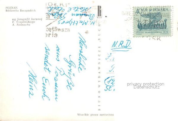 Poznan Posen Biblioteka Raczynskich Bibliothek – Bild 2