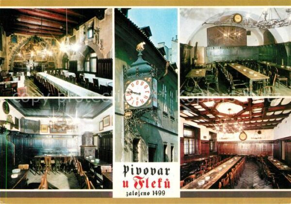 Praha Prahy Prague Pivovar U Fleku Brauerei Gaststätte Res