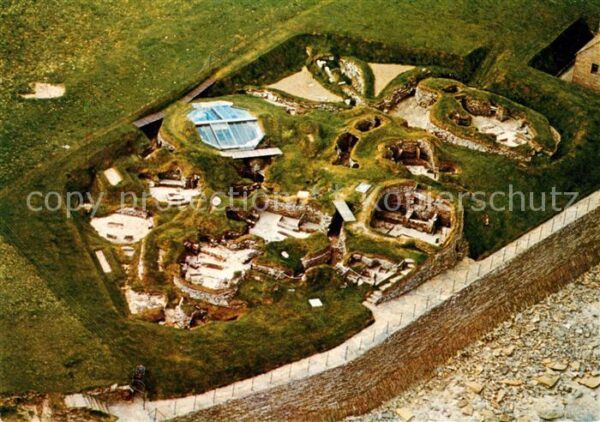 Skara Brae Steinzeitliche Siedlung Fliegeraufnahme