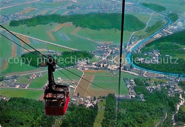St Leonhard Salzburg Untersberg Seilbahn Blick ins Tal