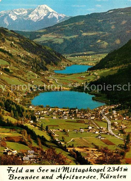 Feld See Panorama mit Mittagskogel Brennsee Afri