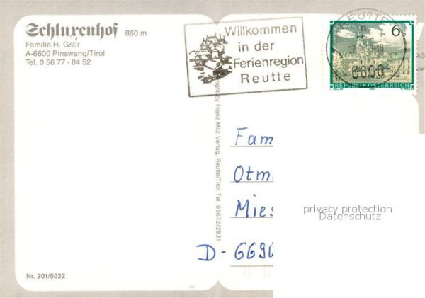 Pinswang Tirol Hotel Restaurant Schlurenhof Landschaft – Bild 2