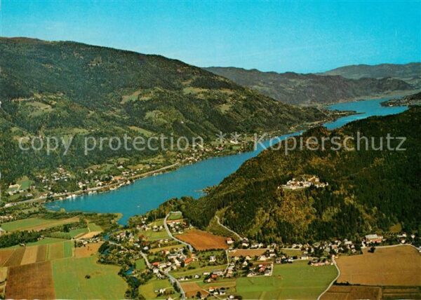 Ossiachersee und umliegende Badeorte Burgruine Lands