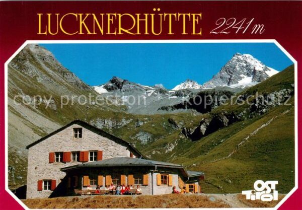 Kals Grossglockner Lucknerhütte gegen Grossglockner Hohe T