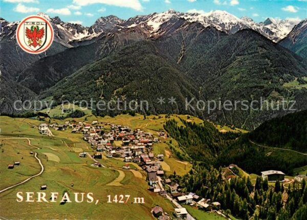 Serfaus Tirol Panorama Komperdellgebiet Glockturmgebi