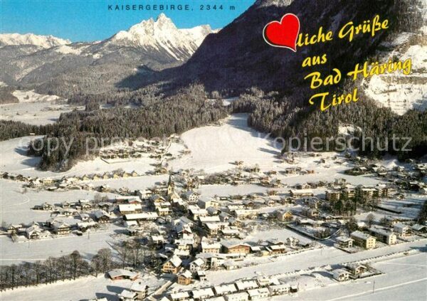 Bad Haering Tirol mit Kaisergebirge Fliegeraufnahme