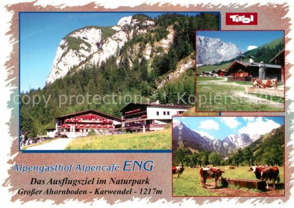 Hinterriss Tirol Alpengasthof Cafe Eng Naturpark Grosser