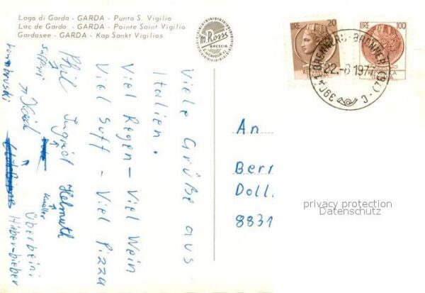 Garda Lago di Garda Punta San Vigilio Kap Sankt Vigilios Ga – Bild 2