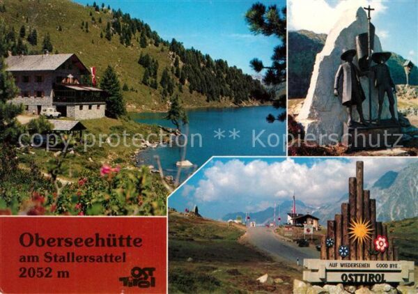 St Jakob Defereggen Oberseehütte am Obersee Gedenkstein And