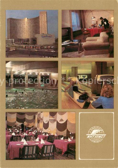 Moscow Moskva Hotel Cosmos Hallenbad Kegelbahn Restau