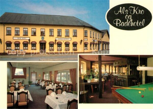 Hadsund Als Kro og Badehotel Restaurant Billard