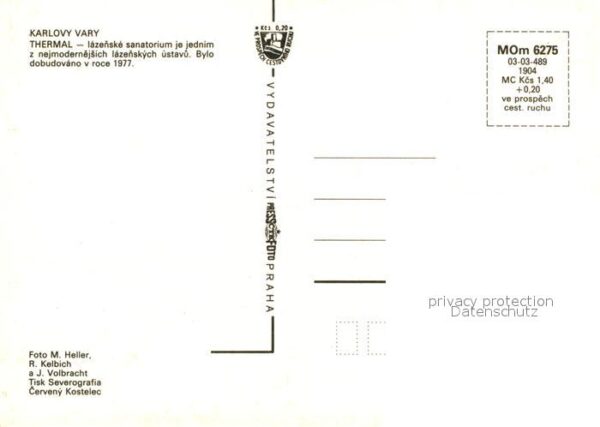 Karlovy Vary Thermalbad Sanatorium Restaurant Bar Pa – Bild 2