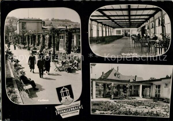 Schallerbach Bad Kurhaus Wandelhalle Rosengarten