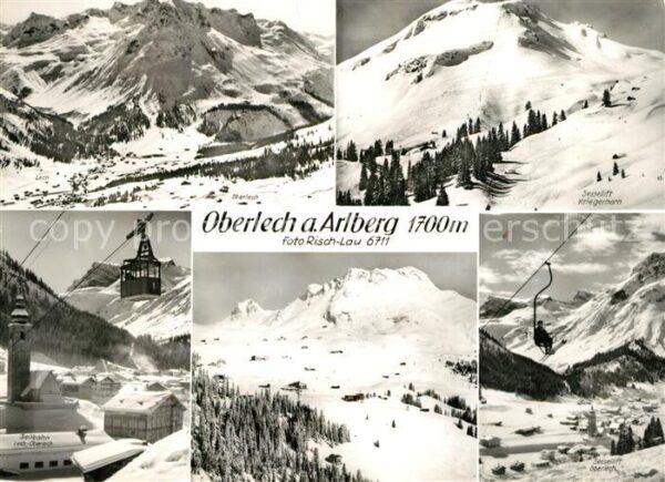 Oberlech Lech Vorarlberg Winterlandschaften Seilbahn Oberlech Se