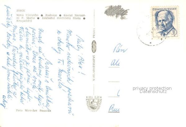 Zdice Kirche Rathaus Schwimmbad – Bild 2