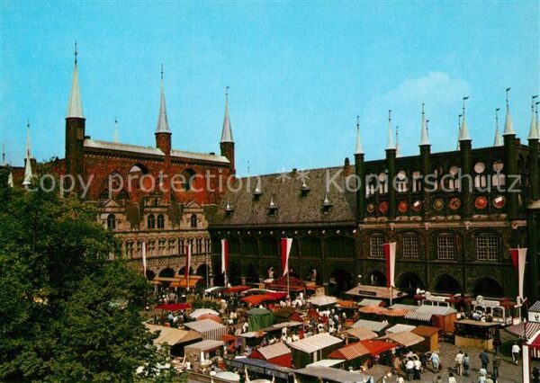 Luebeck Markt Rathaus