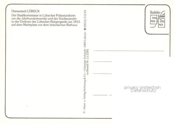 Luebeck Stadtkommissar Lübecker Polizeiuniform – Bild 2