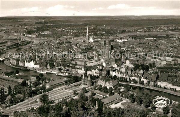 Luebeck Fliegeraufnahme