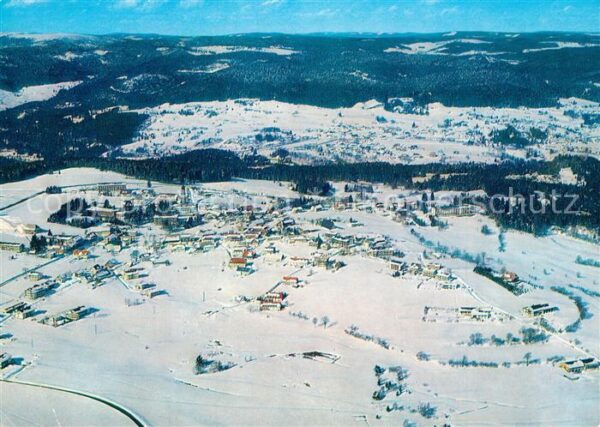 Hoechenschwand Fliegeraufnahme Winterlandschaft