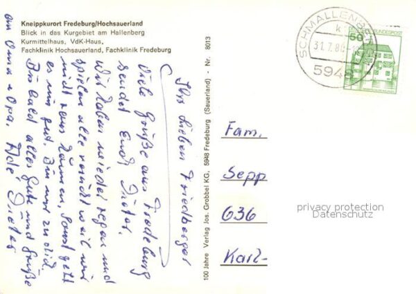 Fredeburg Schmallenberg Kurmittelhaus VdK Haus Fachklinik – Bild 2