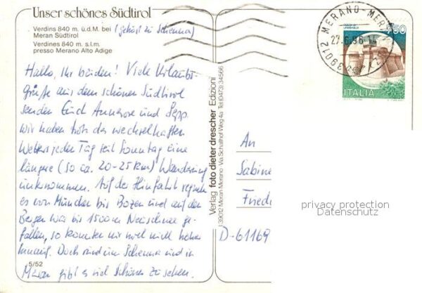 Meran Merano Panorama – Bild 2