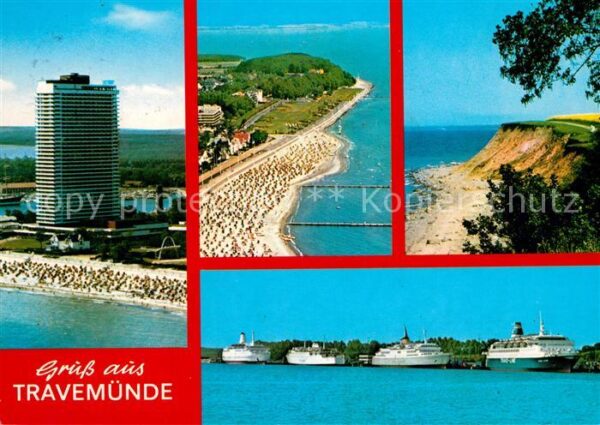 Travemuende Ostseebad Fliegeraufnahme Strand Hochhaus Steiluf