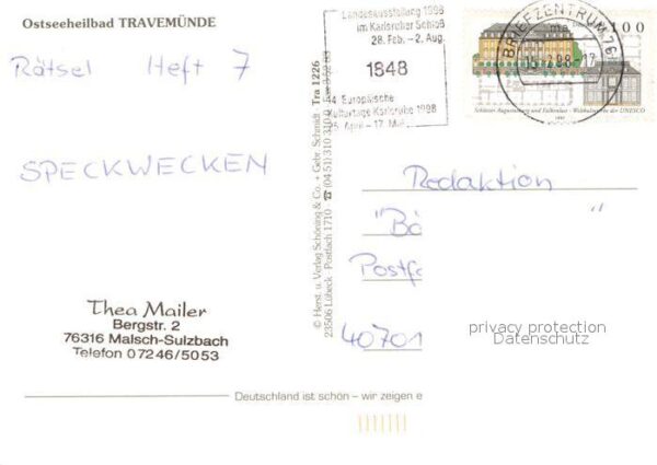 Travemuende Ostseebad Fachwerkhäuser – Bild 2