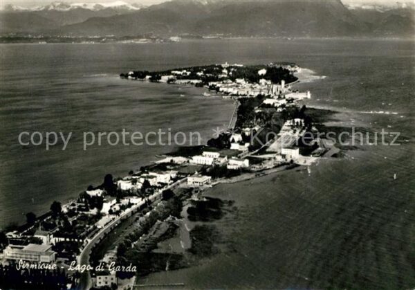 Sirmione Lago di Garda Fliegeraufnahme
