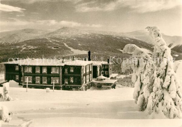 Krkonose Petrova bouda Winter