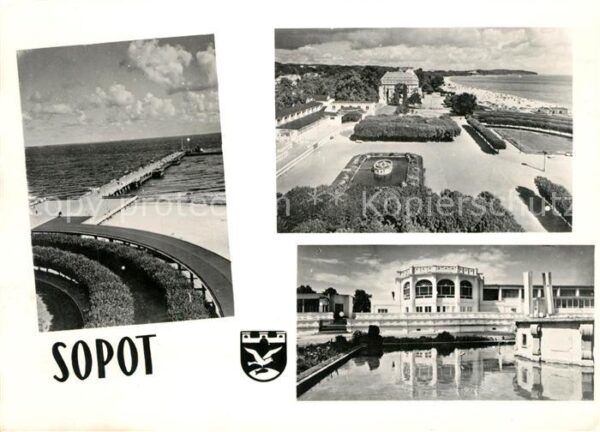 Zoppot Sopot Strandpromenade Kurhaus