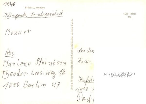 Breslau Niederschlesien Rathaus – Bild 2