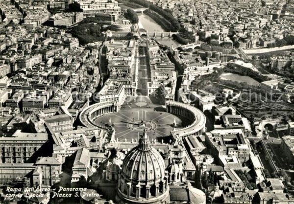 Rom Roma Fliegeraufnahme Panorama Kuppel Sankt P