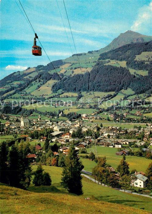 Kitzbuehel Tirol Fliegeraufnahme Hahnenkammbahn Kitzbühe