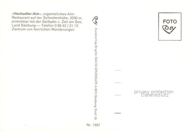 Zell See Restaurant Hochzeller Alm – Bild 2